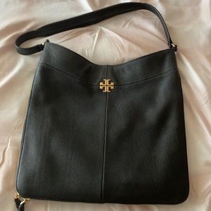 Black leather Tory Burch shoulder bag